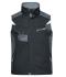 Unisexe Veste de travail sans manches - STRONG - Noir/carbone 8067