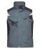 Unisexe Veste de travail sans manches - STRONG - Carbone/noir 8067