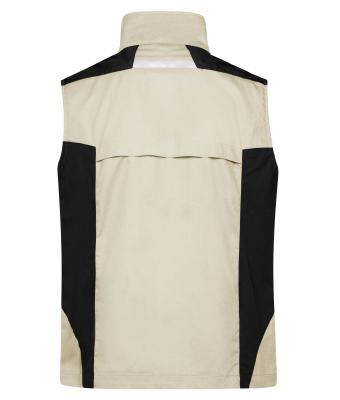 Unisex Workwear Vest - STRONG - Stone/black 8067