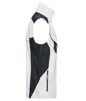 Unisex Workwear Vest - STRONG - Wit/carbon 8067