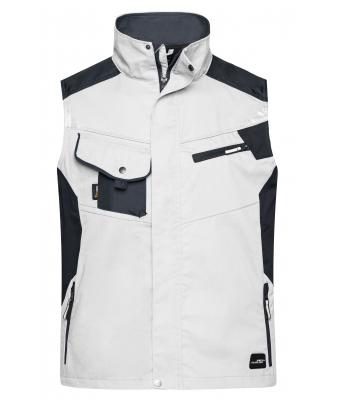 Unisex Workwear Vest - STRONG - Wit/carbon 8067