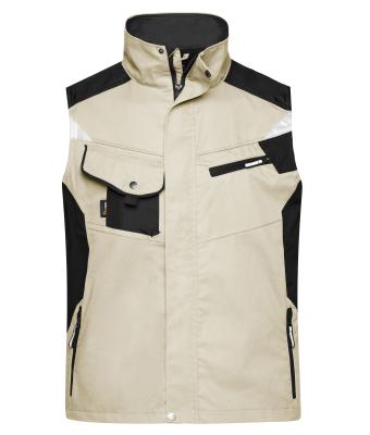 Unisex Workwear Vest - STRONG - Steen/zwart 8067