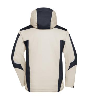 Unisex Craftsmen Softshell Jacket - STRONG - Stone/black 8165