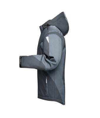 Unisex Craftsmen Softshell Jacket - STRONG - Zwart/carbon 8165