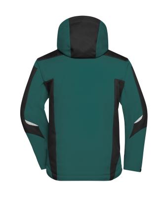 Unisex Craftsmen Softshell Jacket - STRONG - Donkergroen/zwart 8165