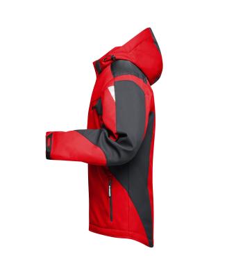 Unisex Craftsmen Softshell Jacket - STRONG - Rood/zwart 8165