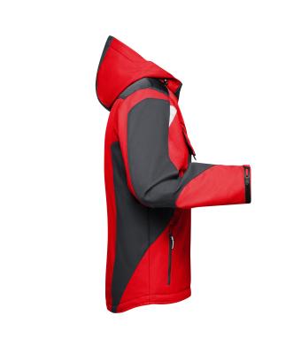 Unisex Craftsmen Softshell Jacket - STRONG - Rood/zwart 8165