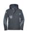 Unisexe Veste softshell hiver - STRONG - Noir/carbone 8165