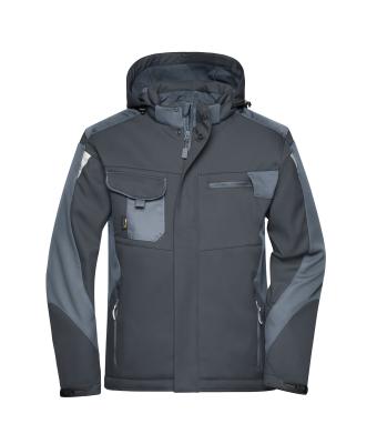 Unisexe Veste softshell hiver - STRONG - Noir/carbone 8165