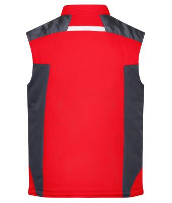 Unisex Craftsmen Softshell Vest - STRONG - Red/black 8166