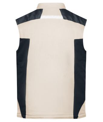 Unisex Craftsmen Softshell Vest - STRONG - Stone/black 8166
