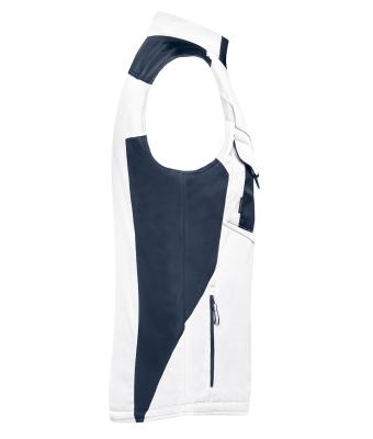 Unisex Craftsmen Softshell Vest - STRONG - White/carbon 8166
