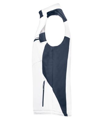 Unisexe Gilet softshell hiver - STRONG - Blanc/carbone 8166