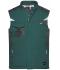 Unisexe Gilet softshell hiver - STRONG - Vert-foncé/noir 8166