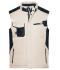 Unisexe Gilet softshell hiver - STRONG - Pierre/noir 8166