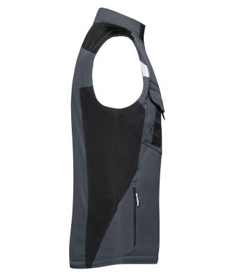Unisexe Gilet softshell hiver - STRONG - Carbone/noir 8166