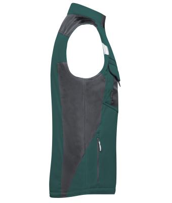 Unisexe Gilet softshell hiver - STRONG - Vert-foncé/noir 8166