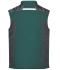 Unisexe Gilet softshell hiver - STRONG - Vert-foncé/noir 8166