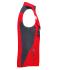 Unisexe Gilet softshell hiver - STRONG - Rouge/noir 8166