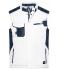 Unisexe Gilet softshell hiver - STRONG - Blanc/carbone 8166