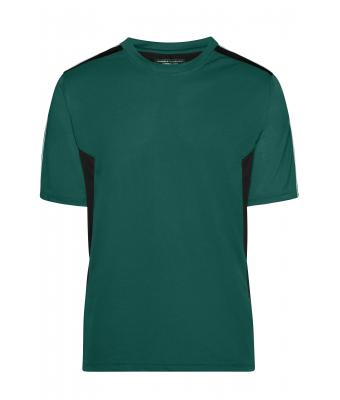 Unisex Craftsmen T-Shirt - STRONG - Donkergroen/zwart 8168