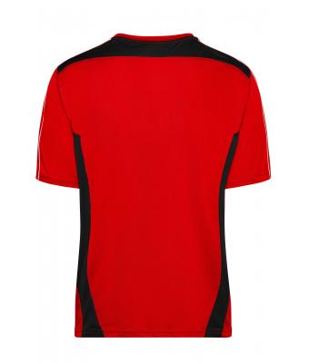 Unisex Craftsmen T-Shirt - STRONG - Rood/zwart 8168