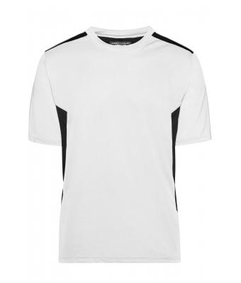 Unisexe T-shirt - STRONG - Blanc/carbone 8168