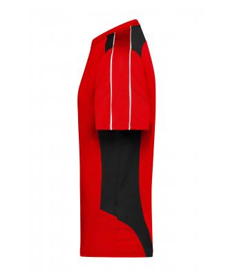 Unisexe T-shirt - STRONG - Rouge/noir 8168