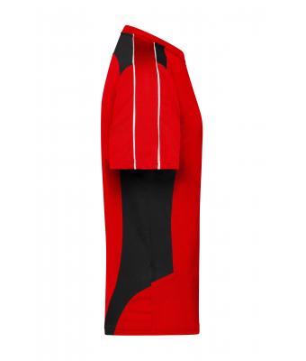 Unisexe T-shirt - STRONG - Rouge/noir 8168