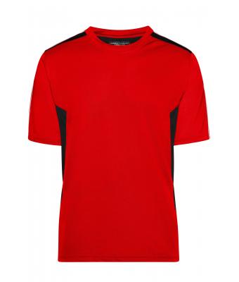 Unisexe T-shirt - STRONG - Rouge/noir 8168