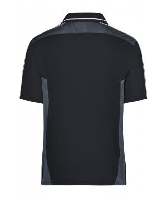Unisex Craftsmen Poloshirt - STRONG - Zwart/carbon 8167