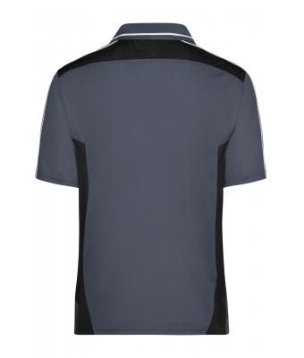 Unisex Craftsmen Poloshirt - STRONG - Carbon/zwart 8167