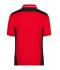 Unisex Craftsmen Poloshirt - STRONG - Rood/zwart 8167