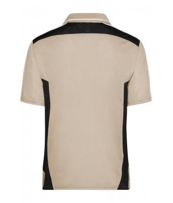 Unisex Craftsmen Poloshirt - STRONG - Steen/zwart 8167
