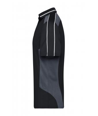 Unisexe Polo - STRONG - Noir/carbone 8167