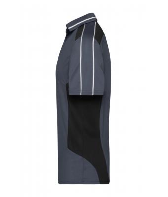 Unisexe Polo - STRONG - Carbone/noir 8167