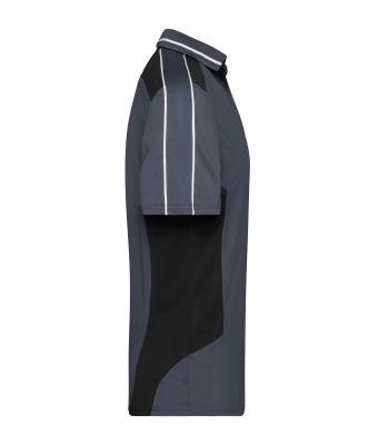 Unisexe Polo - STRONG - Carbone/noir 8167