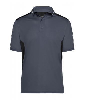 Unisexe Polo - STRONG - Carbone/noir 8167