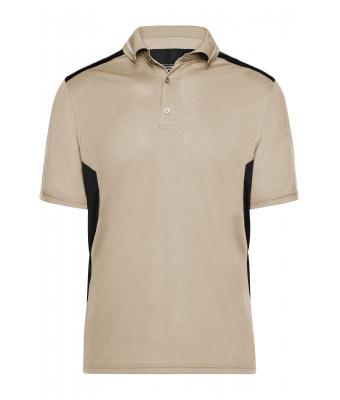 Unisexe Polo - STRONG - Pierre/noir 8167