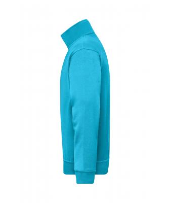 Unisexe Sweat-shirt de travail demi-zip Turquoise 8172