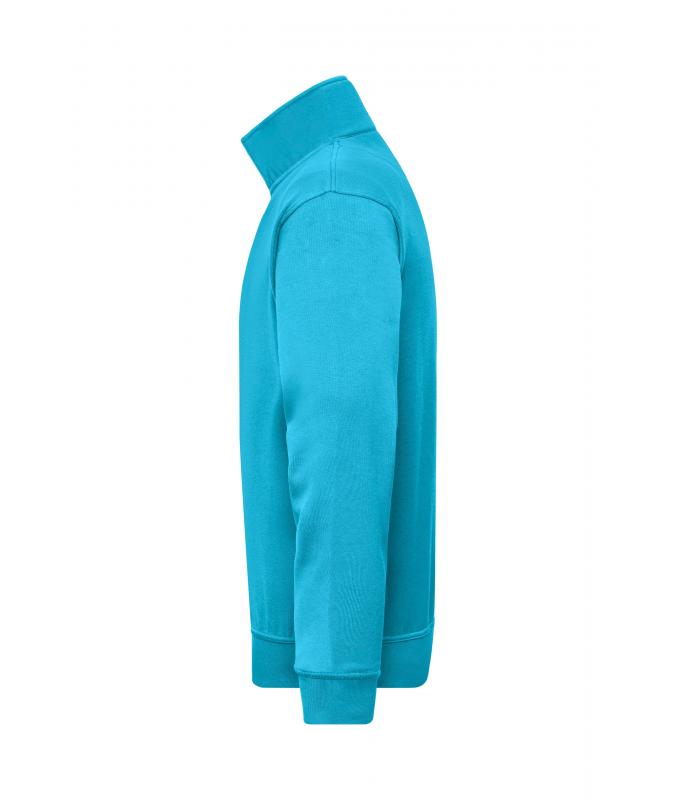Unisexe Sweat-shirt de travail demi-zip Turquoise 8172
