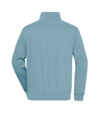 Unisexe Sweat-shirt de travail demi-zip Bleu-acier 8172
