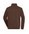 Unisexe Sweat-shirt de travail demi-zip Marron 8172