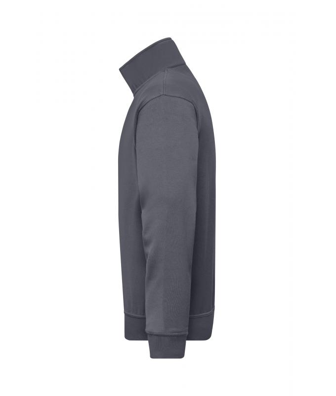 Unisexe Sweat-shirt de travail demi-zip Carbone 8172