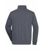 Unisexe Sweat-shirt de travail demi-zip Carbone 8172