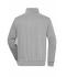 Unisexe Sweat-shirt de travail demi-zip Gris-chiné 8172