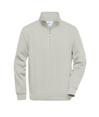 Unisexe Sweat-shirt de travail demi-zip Ciment 8172