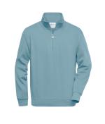 Unisexe Sweat-shirt de travail demi-zip Bleu-acier 8172