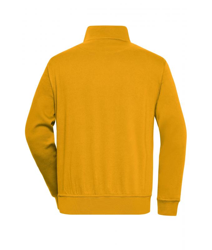 Unisexe Sweat-shirt de travail demi-zip Jaune-d'or 8172