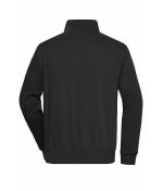 Unisexe Sweat-shirt de travail demi-zip Noir 8172